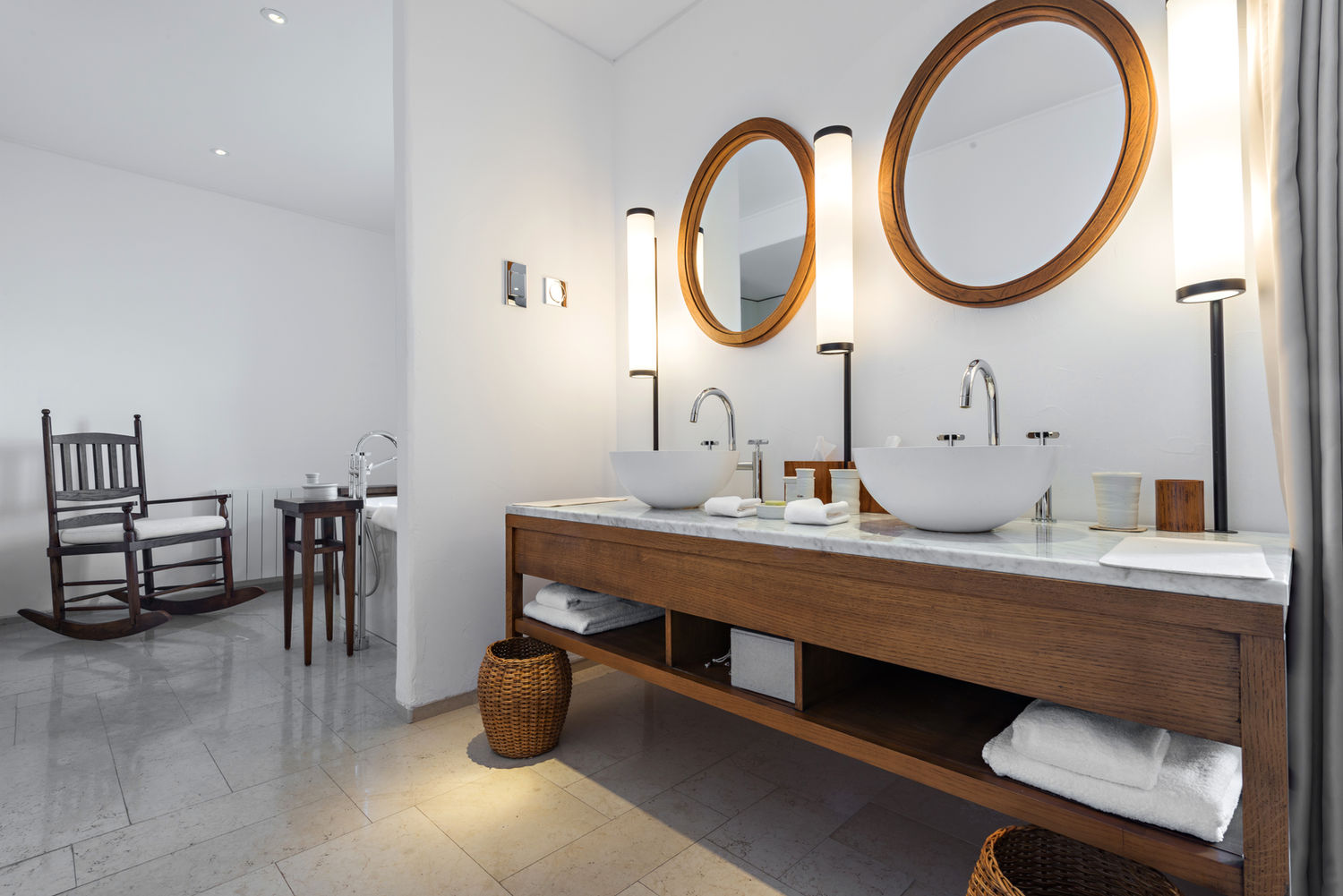 Luxury spa primary bathroom