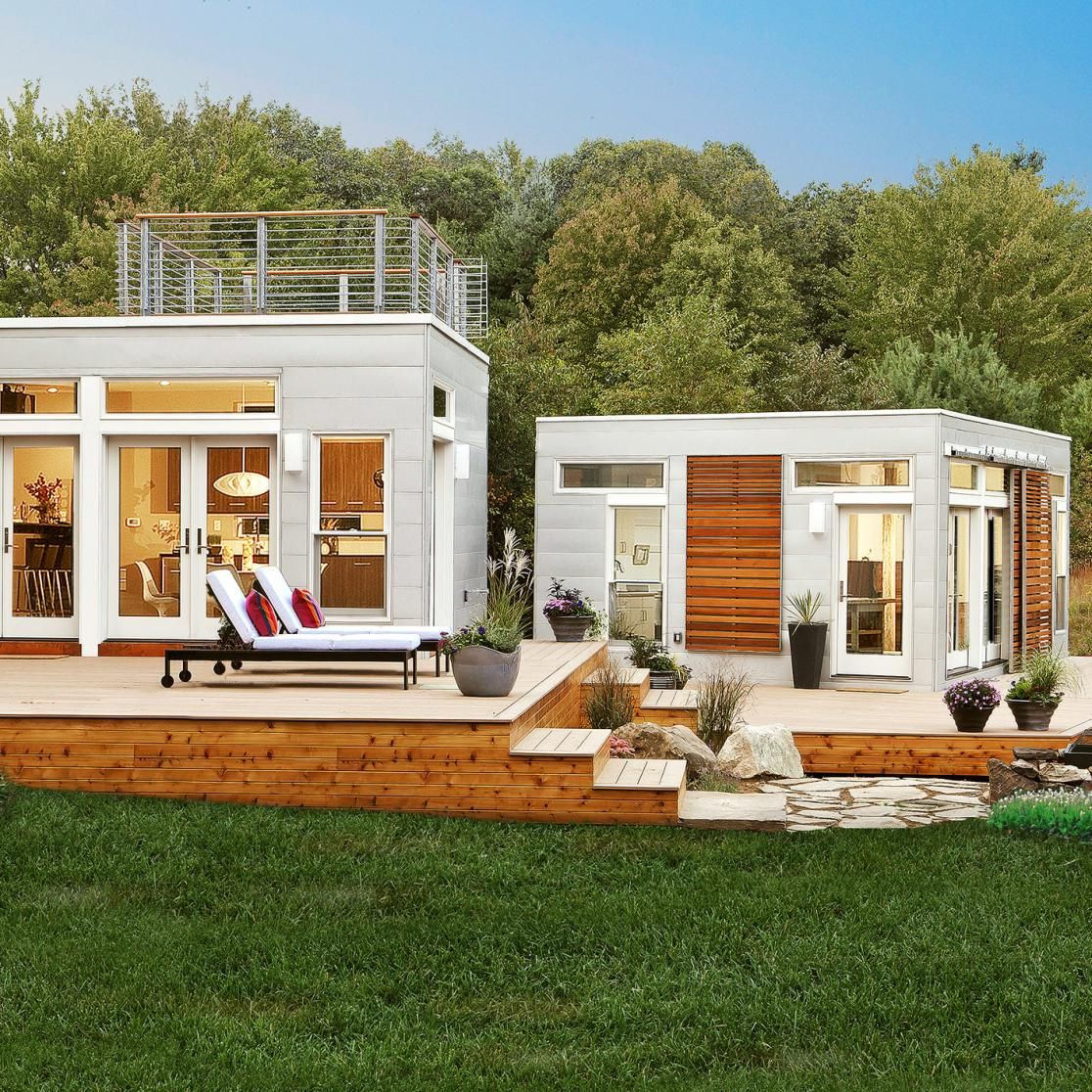 Modular home under construction