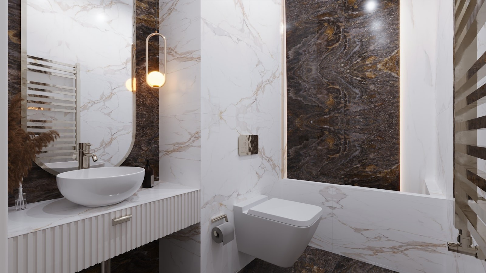 Frameless glass shower bathroom remodel — New York