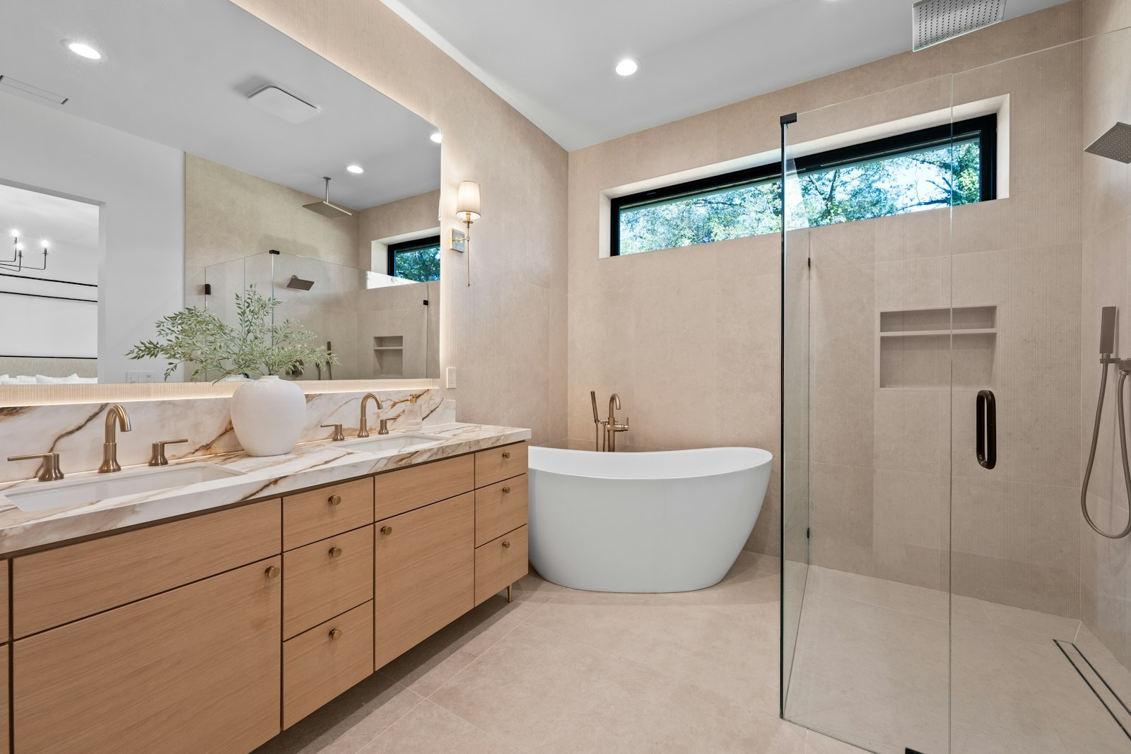 Bathroom Remodeling in Seaford, NY — Double-vanity bathroom renovation — New York