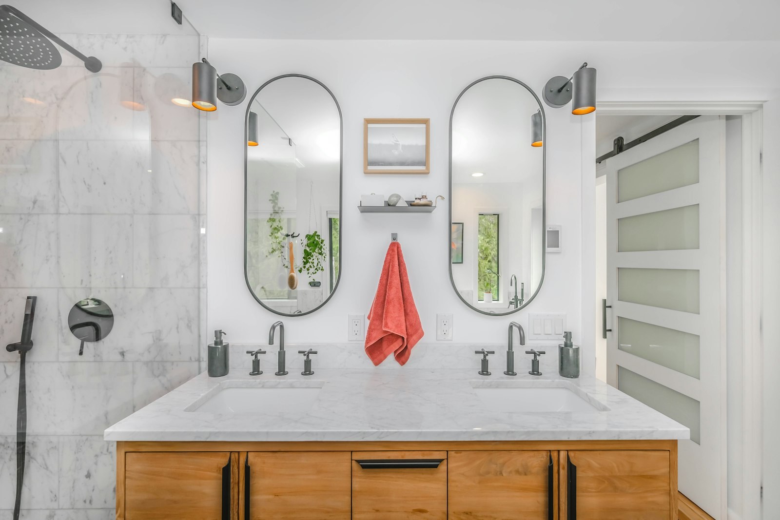 Bathroom Remodeling in Massapequa, NY — Walk-in shower bathroom renovation — West Babylon, NY