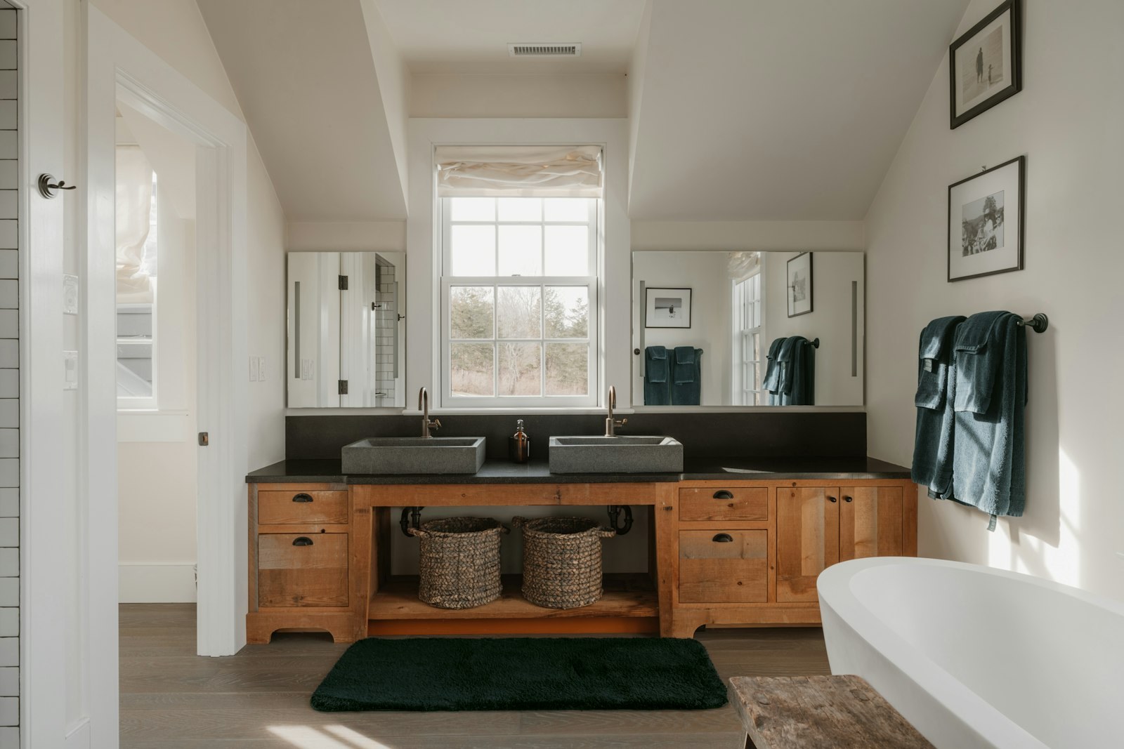 Double-vanity bathroom renovation — West Babylon, NY — serving New Jersey