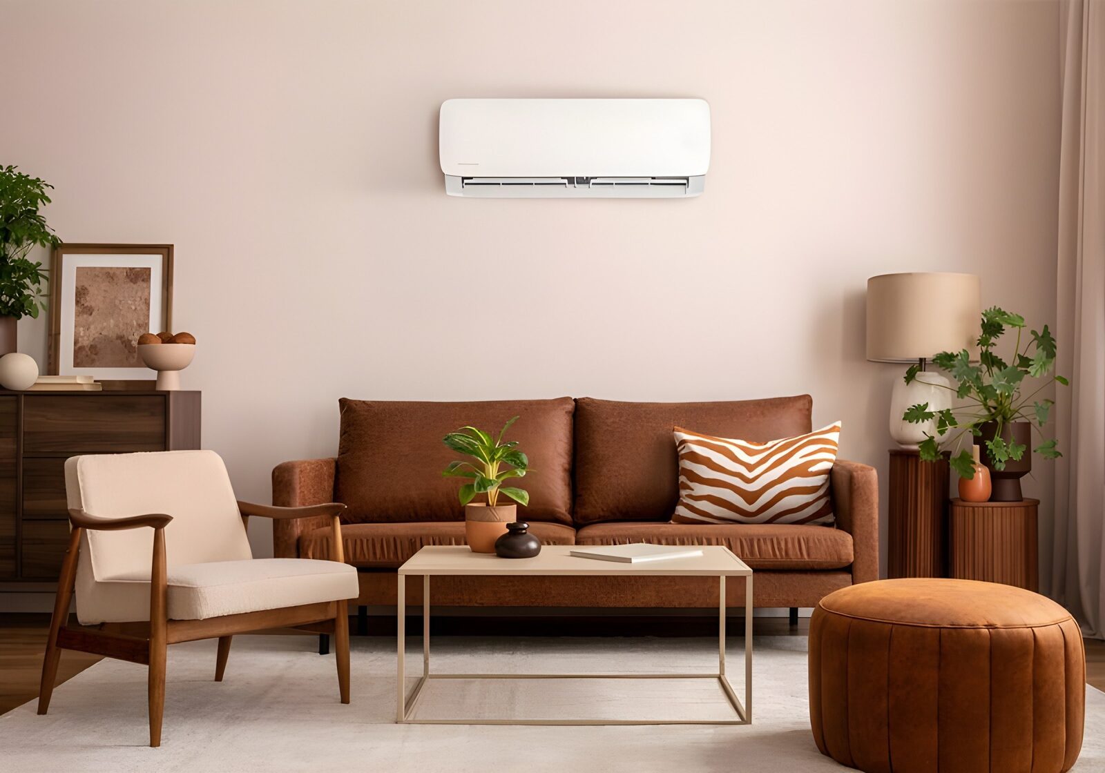 Cozy living room heated and cooled by a MRCOOL ductless system — Nassau County, NY