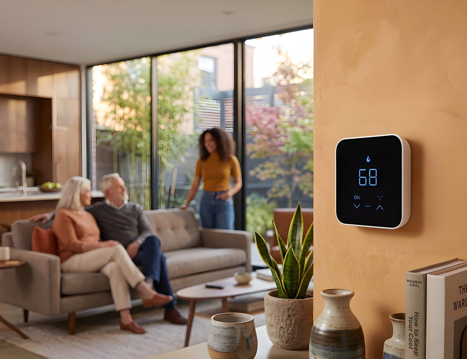 Living-room comfort with a MRCOOL mini-split and smart thermostat — Suffolk County, NY