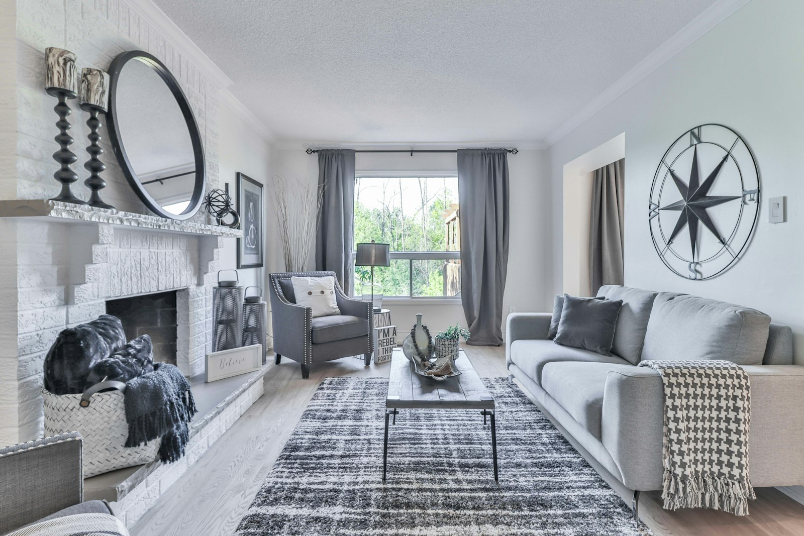 Modern living room remodel — West Babylon, NY — Long Island, NY