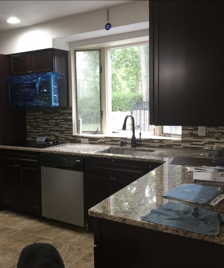 Custom kitchen remodel by Milton's Construction — Suffolk County, NY