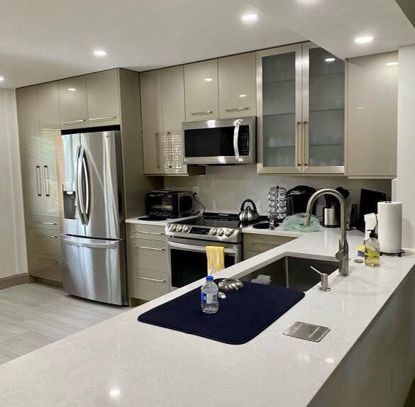 Custom kitchen remodel by Milton's Construction — Long Island, NY