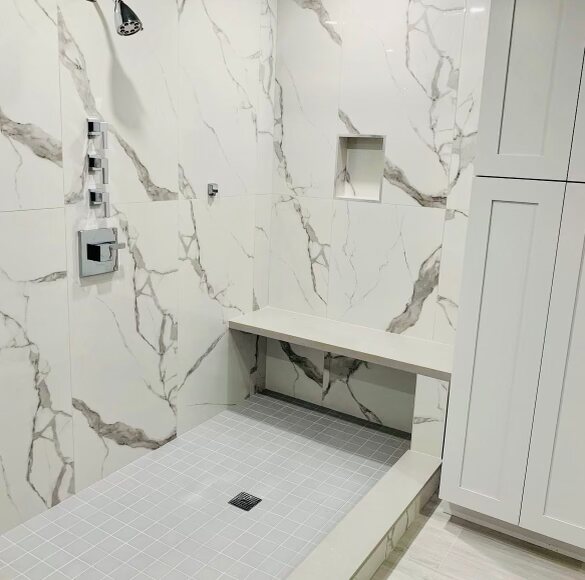 Spa Primary Bathroom Remodel in Sayville, NY