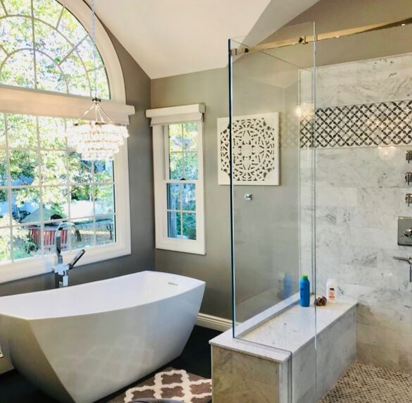 Spa Primary Bathroom Remodel in Sayville, NY