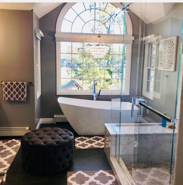 Spa Primary Bathroom Remodel in Sayville, NY