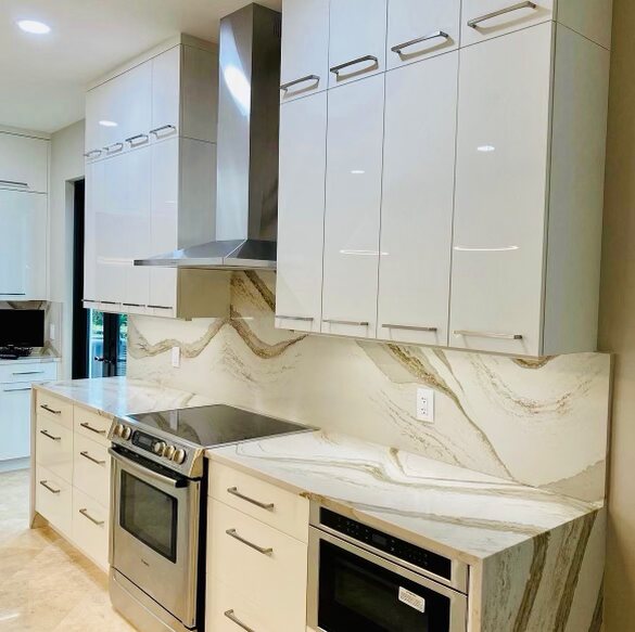 Custom Marble Kitchen Remodel in Massapequa, NY