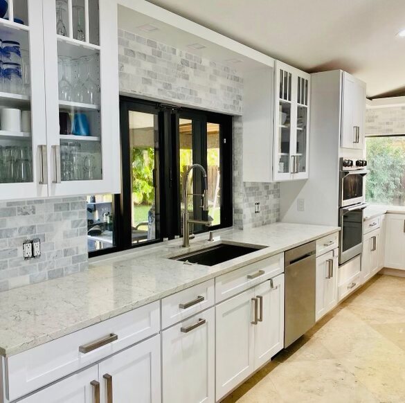 Custom Marble Kitchen Remodel in Massapequa, NY